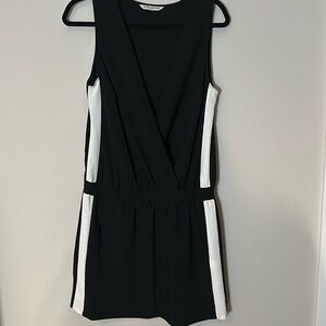 NWOT Amanda Uprichard Black and White Sleeveless Romper